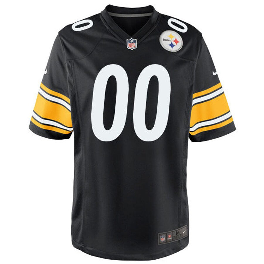 Pittsburgh Steelers Black Customized Game Jersey - retro stitched football jersey for Pittsburgh Steelers fans
