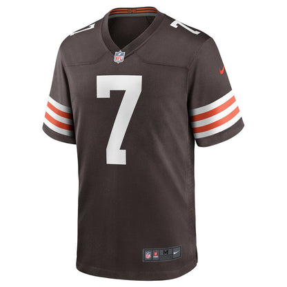 Cleveland Browns Jamie Gillan Brown Game Jersey - retro stitched football jersey for Cleveland Browns fans