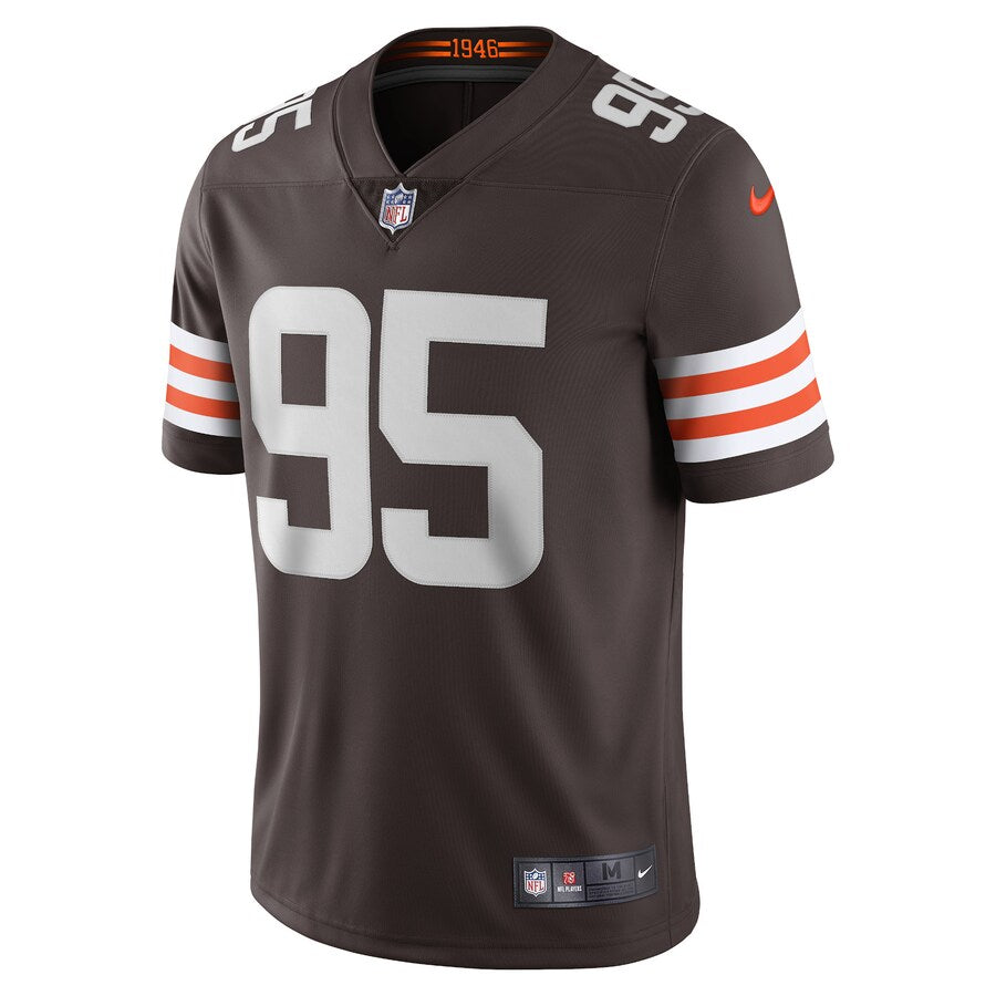 Cleveland Browns Myles Garrett Brown Limited Jersey - retro stitched football jersey for Cleveland Browns fans