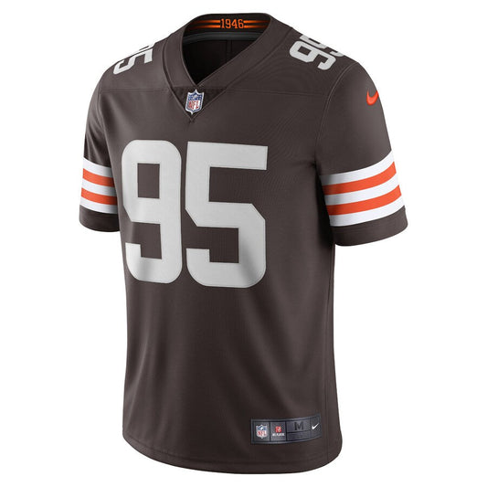 Cleveland Browns Myles Garrett Brown Limited Jersey - retro stitched football jersey for Cleveland Browns fans
