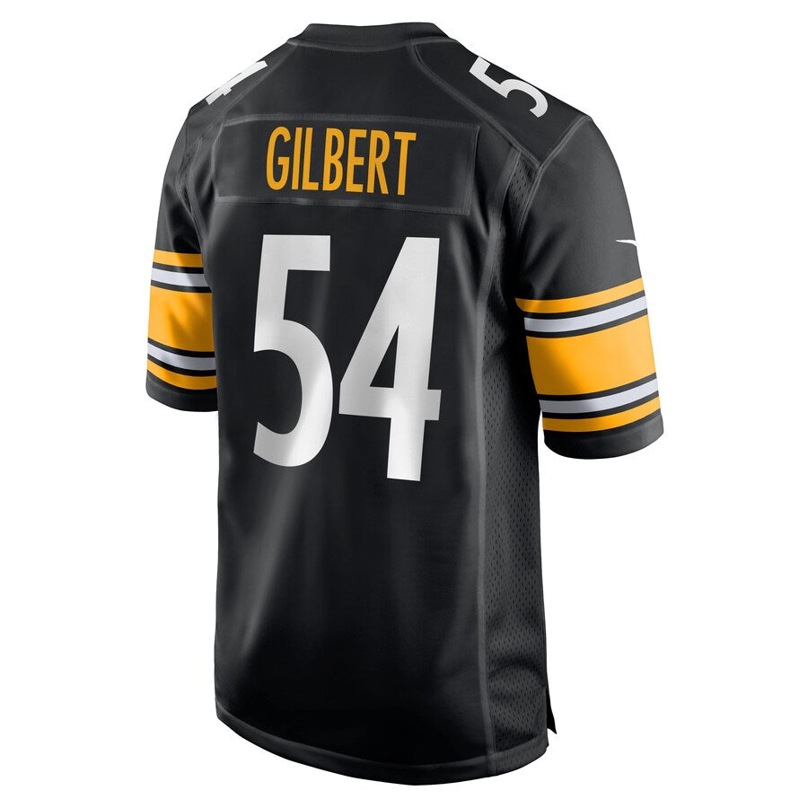 Pittsburgh Steelers Ulysees Gilbert Iii Black Team Game Jersey - retro stitched football jersey for Pittsburgh Steelers fans