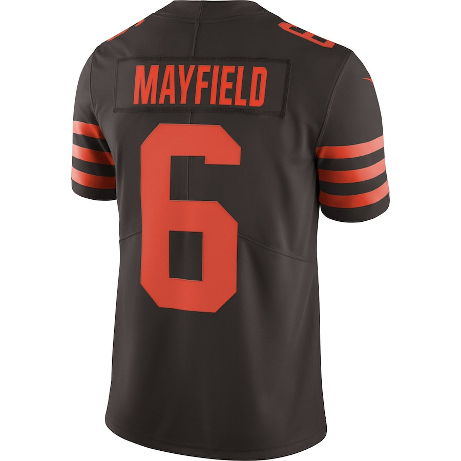 Cleveland Browns Baker Mayfield Brown Limited Jersey - retro stitched football jersey for Cleveland Browns fans