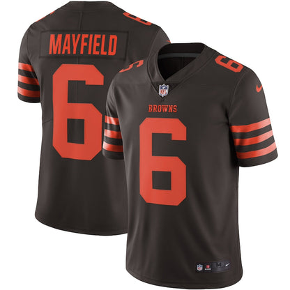 Cleveland Browns Baker Mayfield Brown Limited Jersey - retro stitched football jersey for Cleveland Browns fans