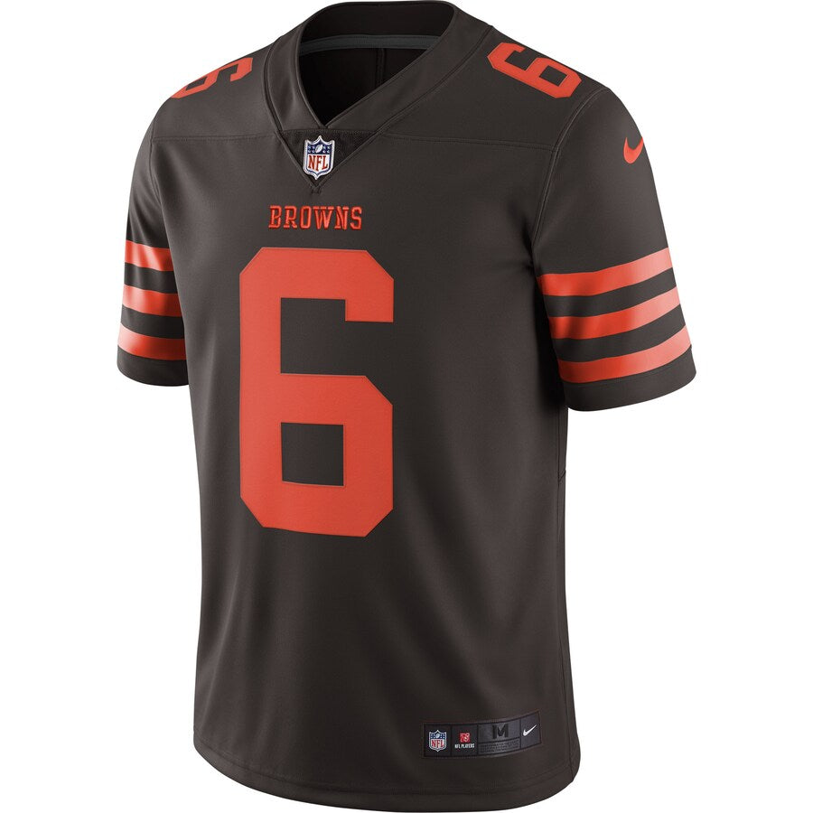 Cleveland Browns Baker Mayfield Brown Limited Jersey - retro stitched football jersey for Cleveland Browns fans