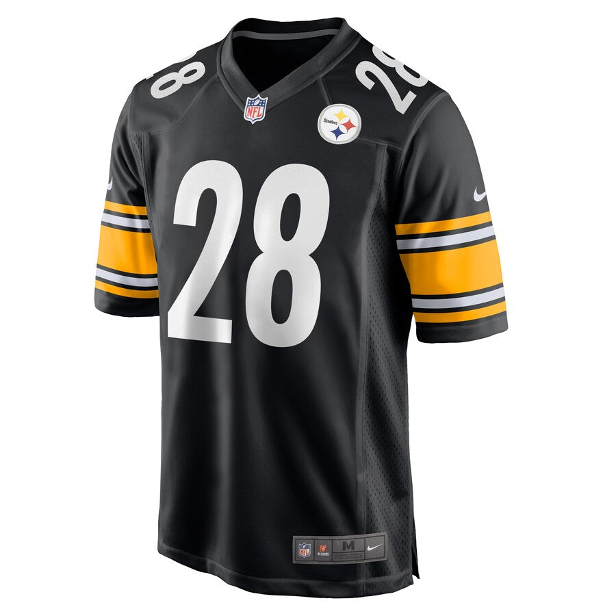 Pittsburgh Steelers Mike Hilton Black Game Jersey - retro stitched football jersey for Pittsburgh Steelers fans
