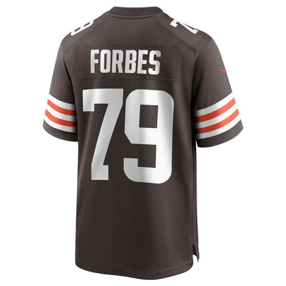 Cleveland Browns Drew Forbes Brown Game Jersey - retro stitched football jersey for Cleveland Browns fans
