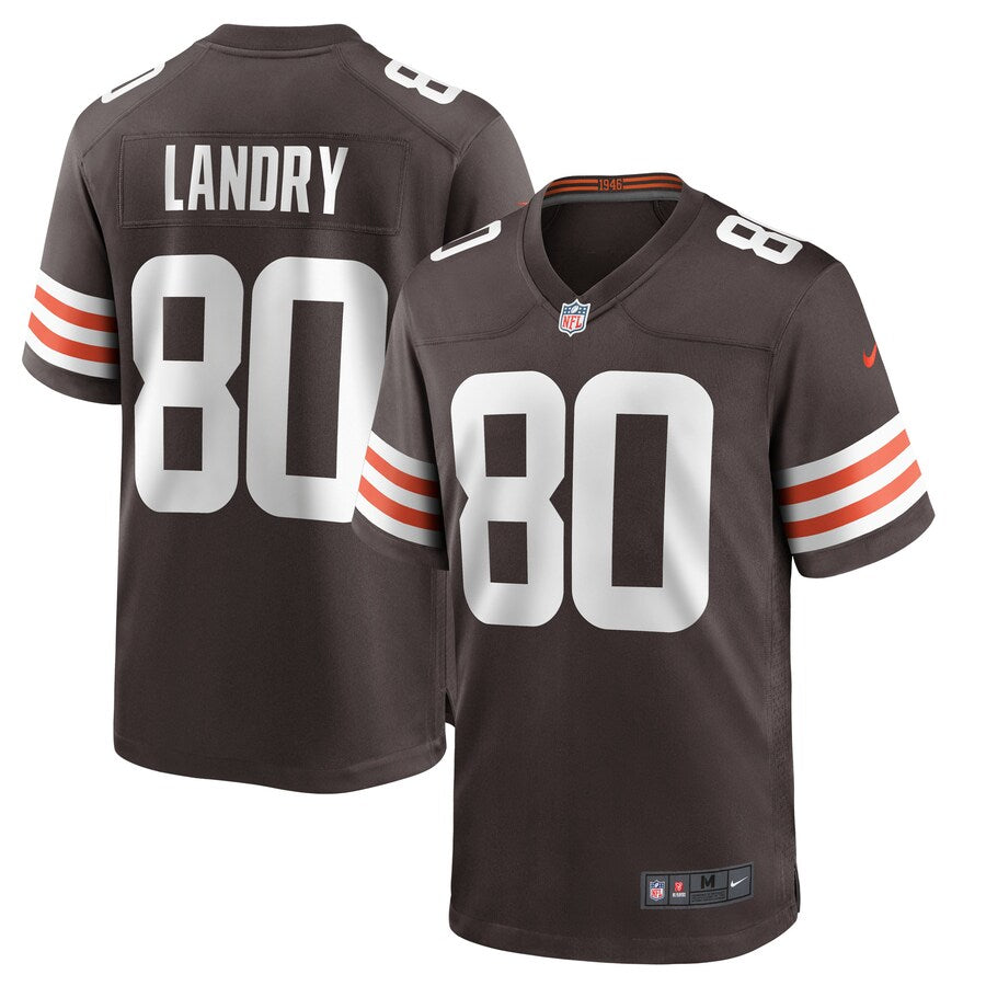 Cleveland Browns Jarvis Landry Brown Game Jersey - retro stitched football jersey for Cleveland Browns fans