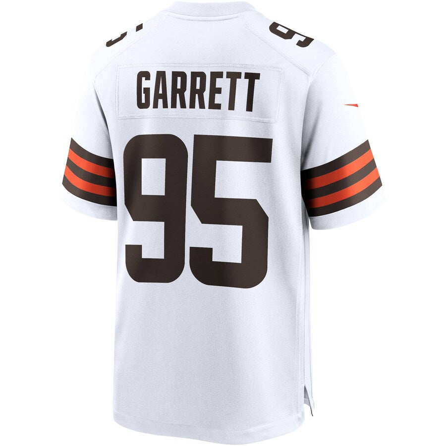 Cleveland Browns Myles Garrett White Game Jersey - retro stitched football jersey for Cleveland Browns fans