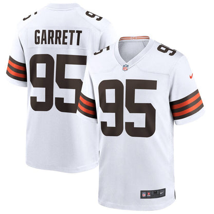 Cleveland Browns Myles Garrett White Game Jersey - retro stitched football jersey for Cleveland Browns fans