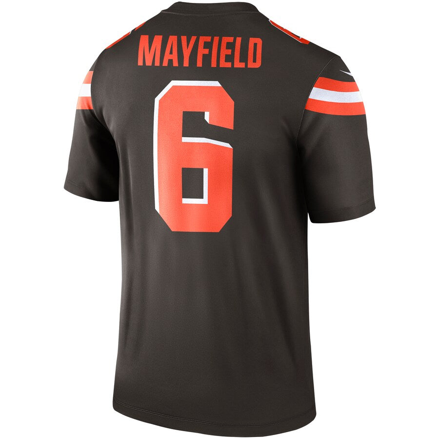 Cleveland Browns Baker Mayfield Brown Legend Jersey - retro stitched football jersey for Cleveland Browns fans