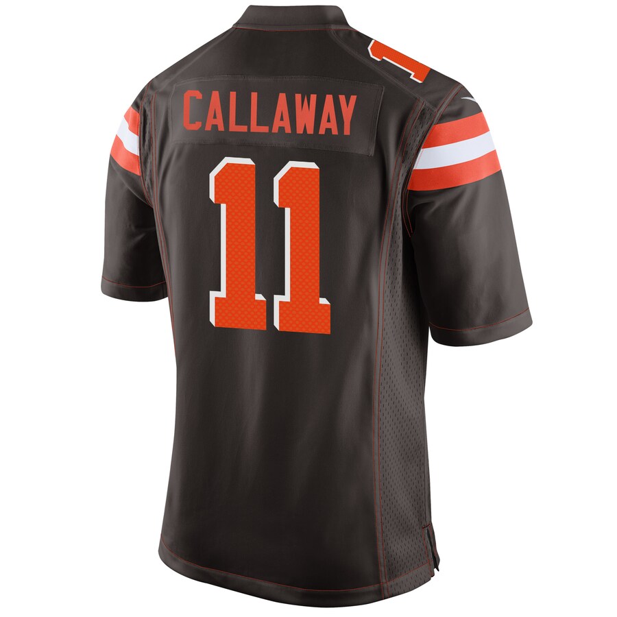Cleveland Browns Antonio Callaway Brown Game Jersey - retro stitched football jersey for Cleveland Browns fans