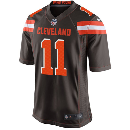 Cleveland Browns Antonio Callaway Brown Game Jersey - retro stitched football jersey for Cleveland Browns fans