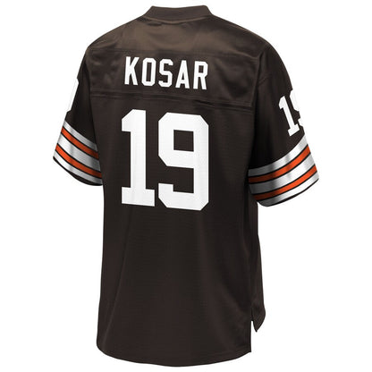 Cleveland Browns Bernie Kosar NFL Pro Line Brown Jersey - retro stitched football jersey for Cleveland Browns fans