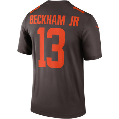 Cleveland Browns Odell Beckham Jr Brown Alternate Legend Jersey - retro stitched football jersey for Cleveland Browns fans