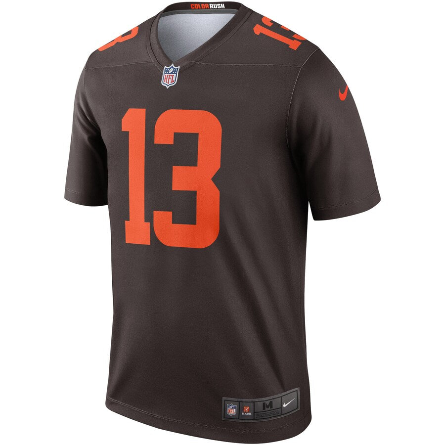 Cleveland Browns Odell Beckham Jr Brown Alternate Legend Jersey - retro stitched football jersey for Cleveland Browns fans