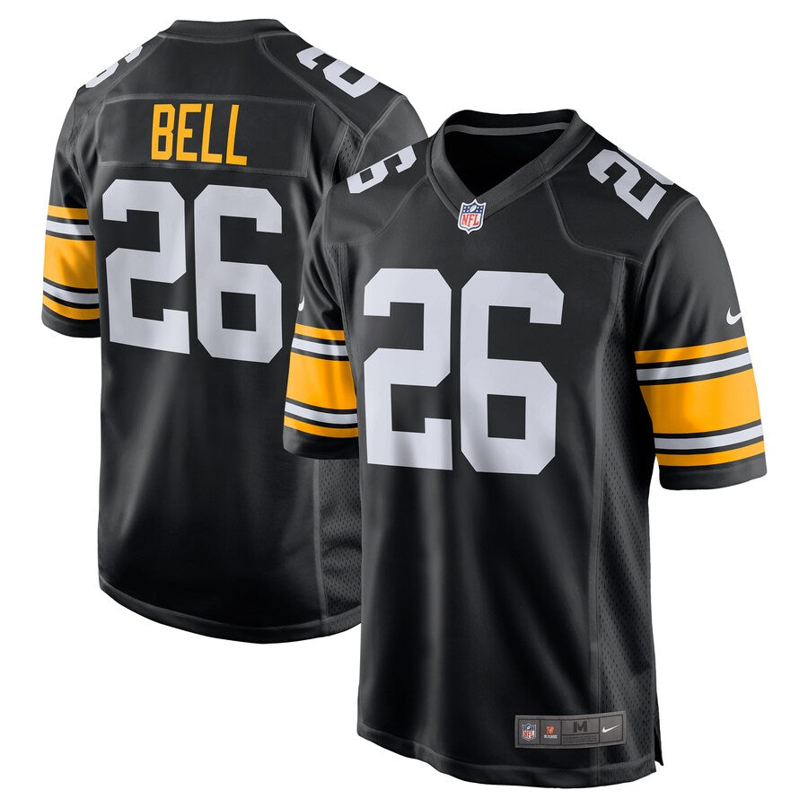 Pittsburgh Steelers Leveon Bell Black Alternate Game Jersey - retro stitched football jersey for Pittsburgh Steelers fans