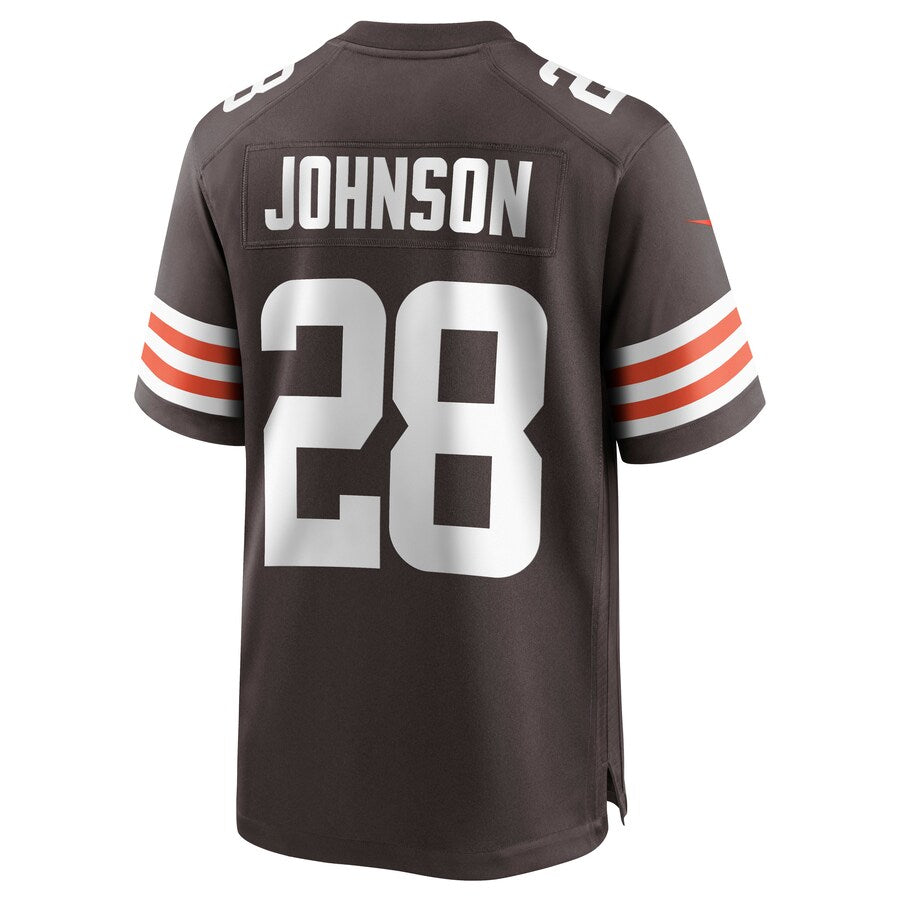 Cleveland Browns Kevin Johnson Brown Game Jersey - retro stitched football jersey for Cleveland Browns fans