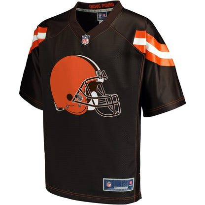 Cleveland Browns NFL Pro Line Brown Team Icon Jersey - retro stitched football jersey for Cleveland Browns fans