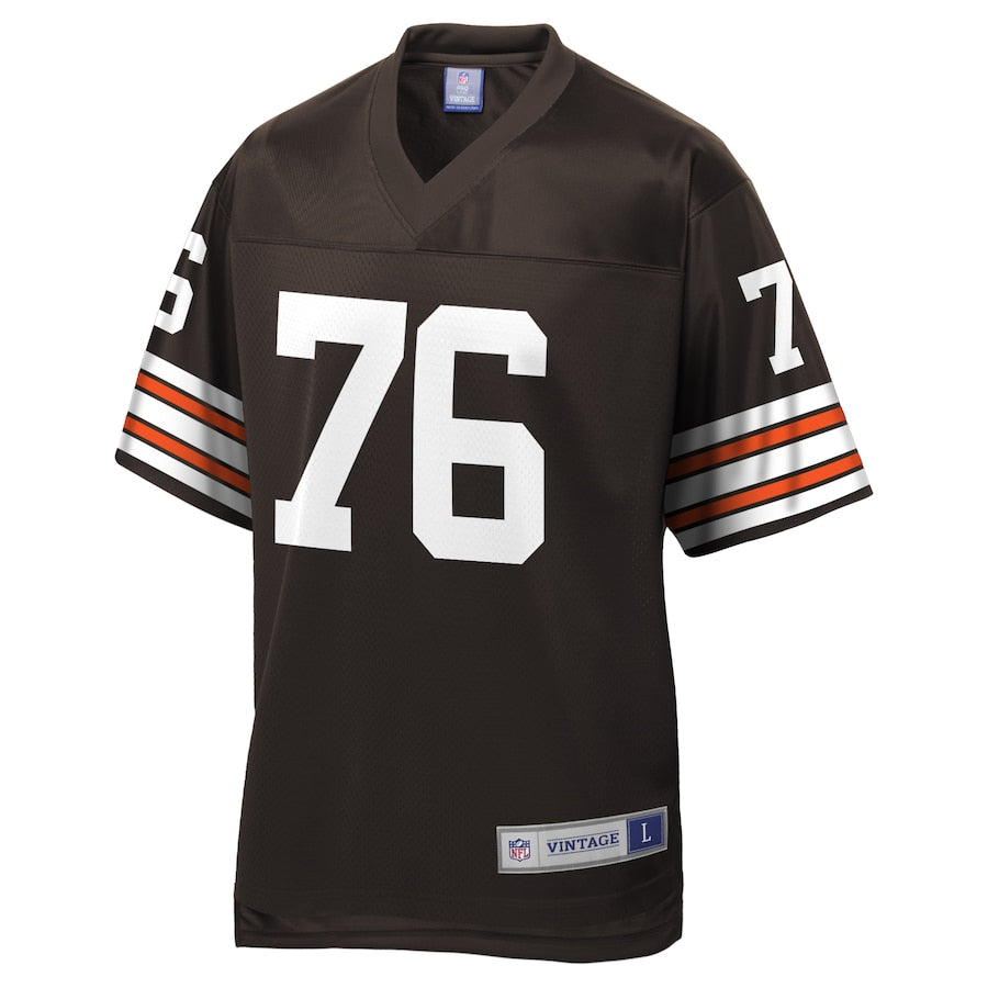 Cleveland Browns Lou Groza NFL Pro Line Brown Jersey - retro stitched football jersey for Cleveland Browns fans