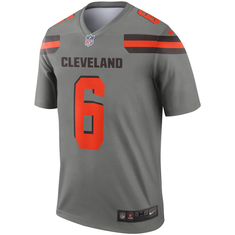 CLE BM Gray Inverted Legend Jersey rtj football 6016