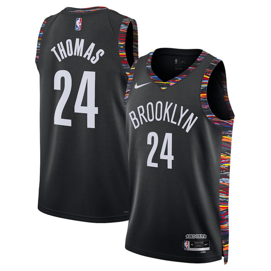 Brooklyn Nets Cam Thomas NBA jersey front view
