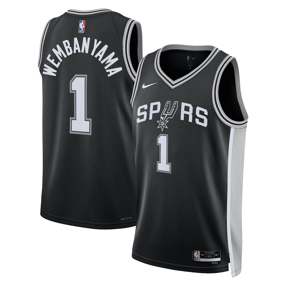San Antonio Spurs Victor Wembanyama NBA jersey front view