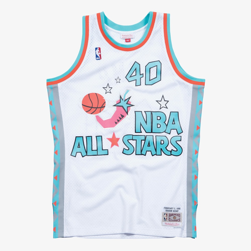 All Star West Shawn Kemp NBA jersey front view