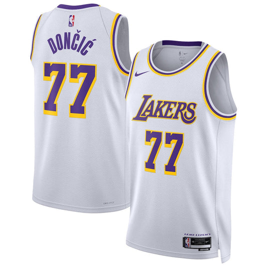 Los Angeles Lakers Luka Doncic NBA jersey front view