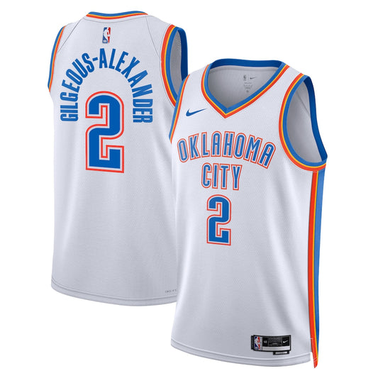 OKC Association Edition Swingman Jersey - White - Shai Gilgeous-Alexander - Unisex RTJ Basketball 54