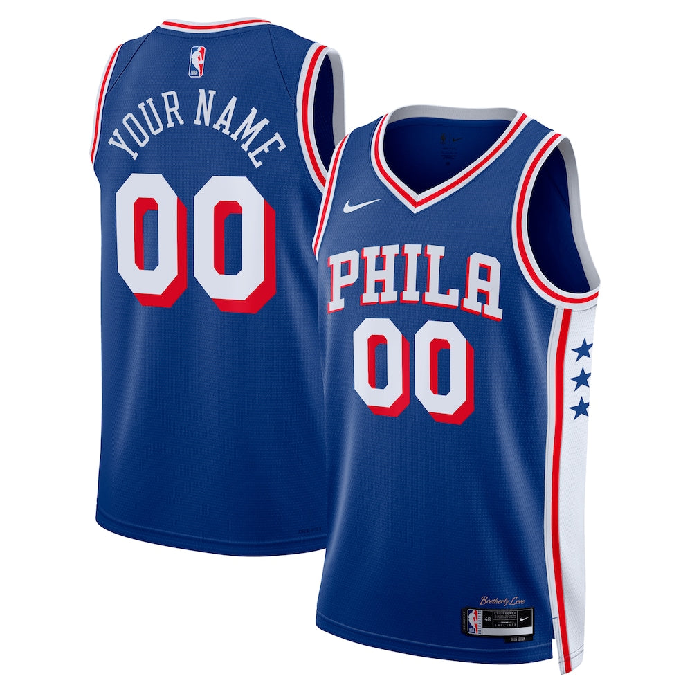Philadelphia 76ers NBA jersey front view