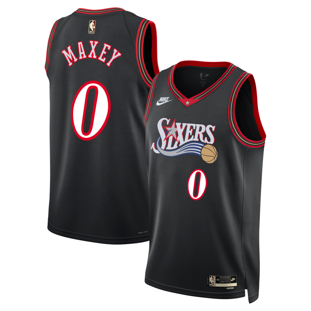 Philadelphia 76ers Tyrese Maxey NBA jersey front view