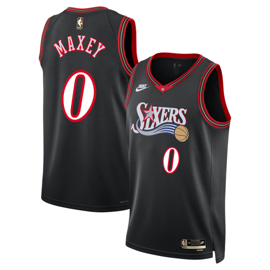 Philadelphia 76ers Tyrese Maxey NBA jersey front view