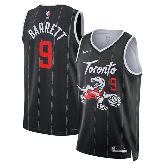 TOR 2025/26 City Edition Swingman Jersey - Black - RJ Barrett - Unisex RTJ Basketball 66