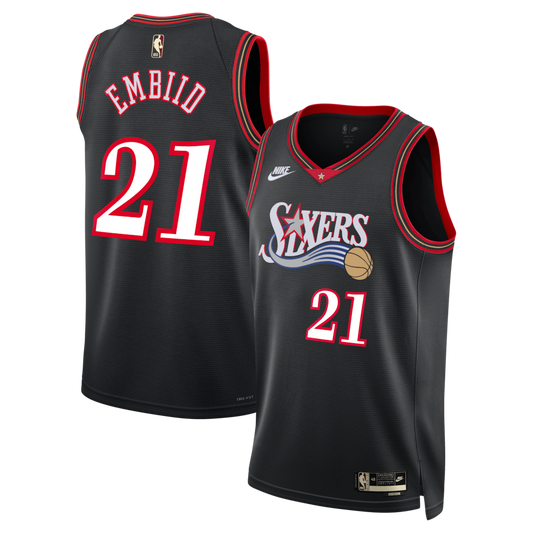 Philadelphia 76ers Joel Embiid NBA jersey front view