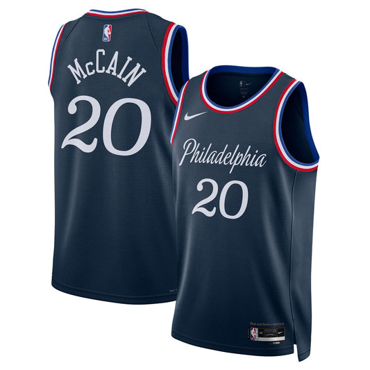 Philadelphia 76ers Jared McCain NBA jersey front view