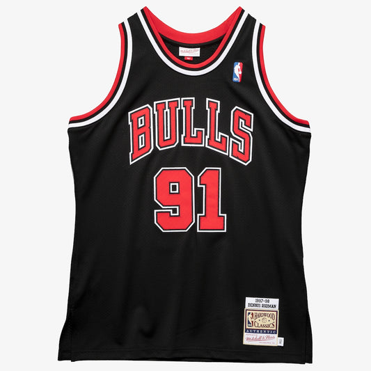 Chicago Bulls Dennis Rodman NBA jersey front view