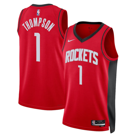 HOU Icon Edition Swingman Jersey - Red - Amen Thompson - Unisex RTJ Basketball 104