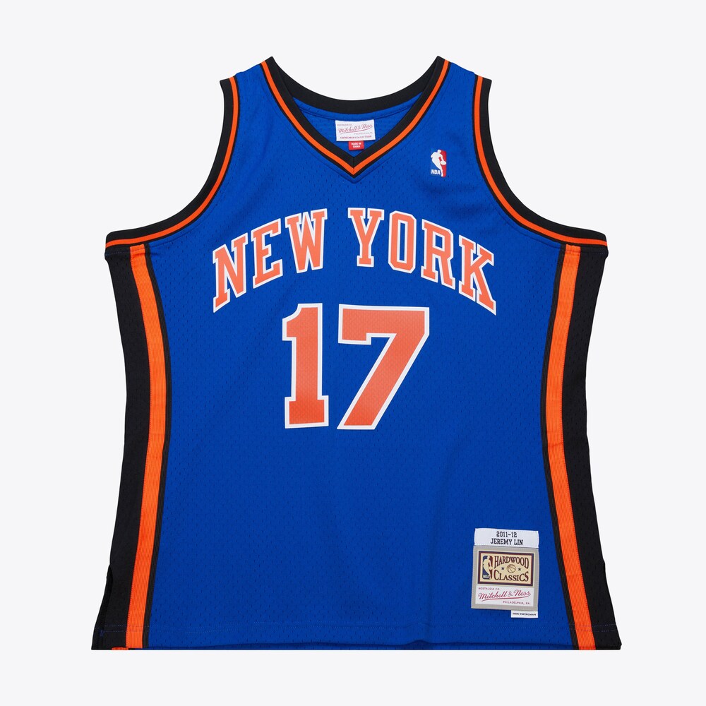 New York Knicks Jeremy Lin NBA jersey front view