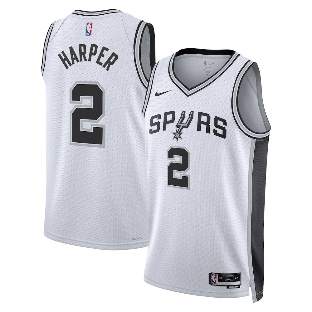 San Antonio Spurs First Round Draft Pick Dylan NBA jersey front view