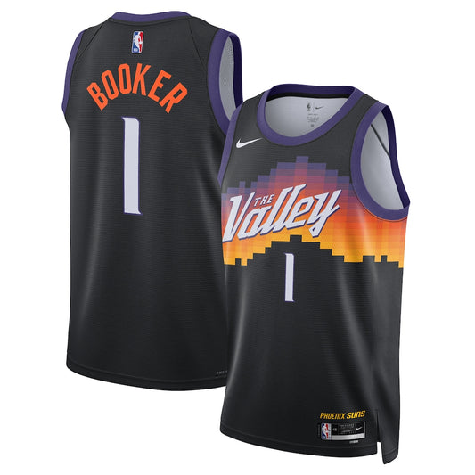 PHX 2025/26 City Edition Swingman Jersey - Black - Devin Booker - Unisex RTJ Basketball 257