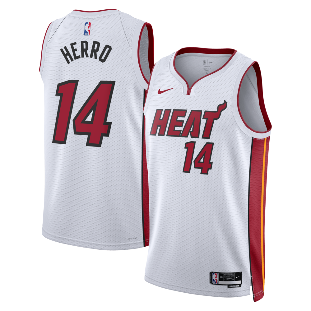 Miami Heat Tyler Herro NBA jersey front view