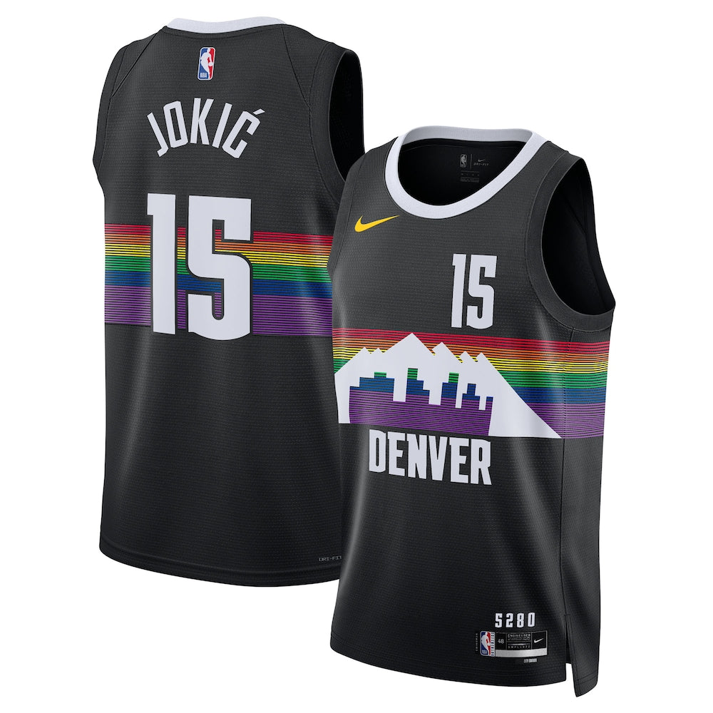 Denver Nuggets Nikola Joki NBA jersey front view