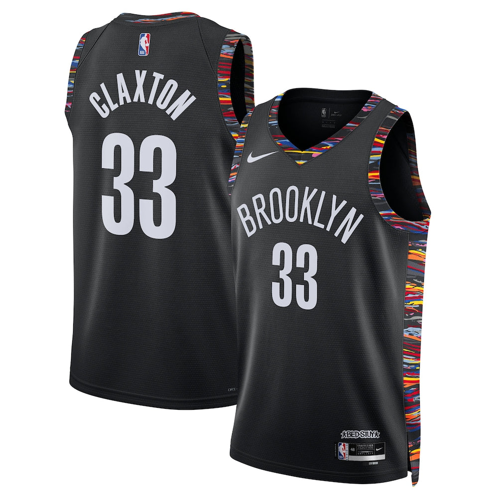 Brooklyn Nets Nic Claxton NBA jersey front view