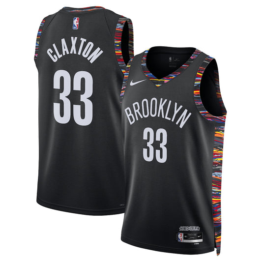 Brooklyn Nets Nic Claxton NBA jersey front view