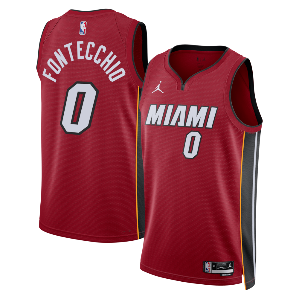 Miami Heat Simone Fontecchio NBA jersey front view