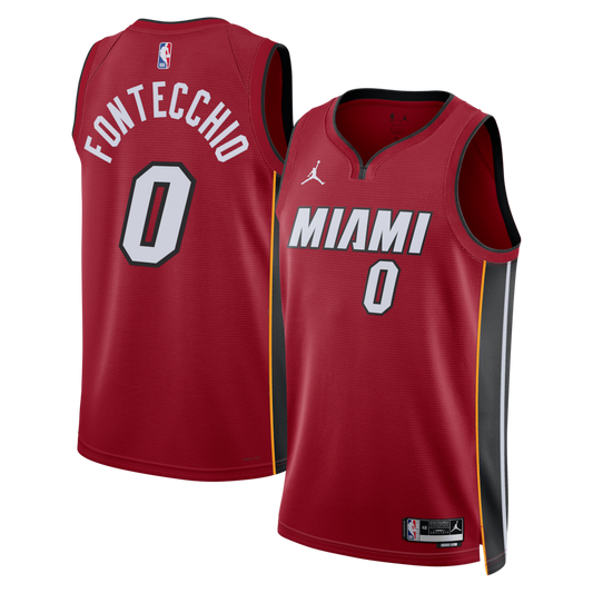 MIA Jordan Statement Edition Swingman Jersey - Red - Simone Fontecchio - Unisex RTJ Basketball 154