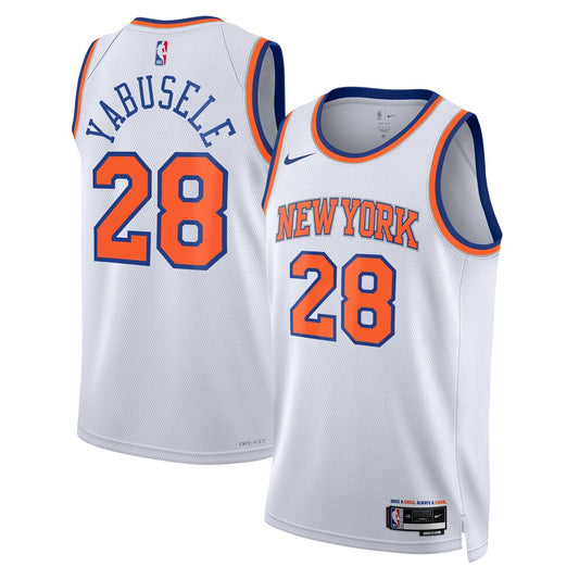 NYK Association Edition Swingman Jersey - White - Guerschon Yabusele - Unisex RTJ Basketball 153