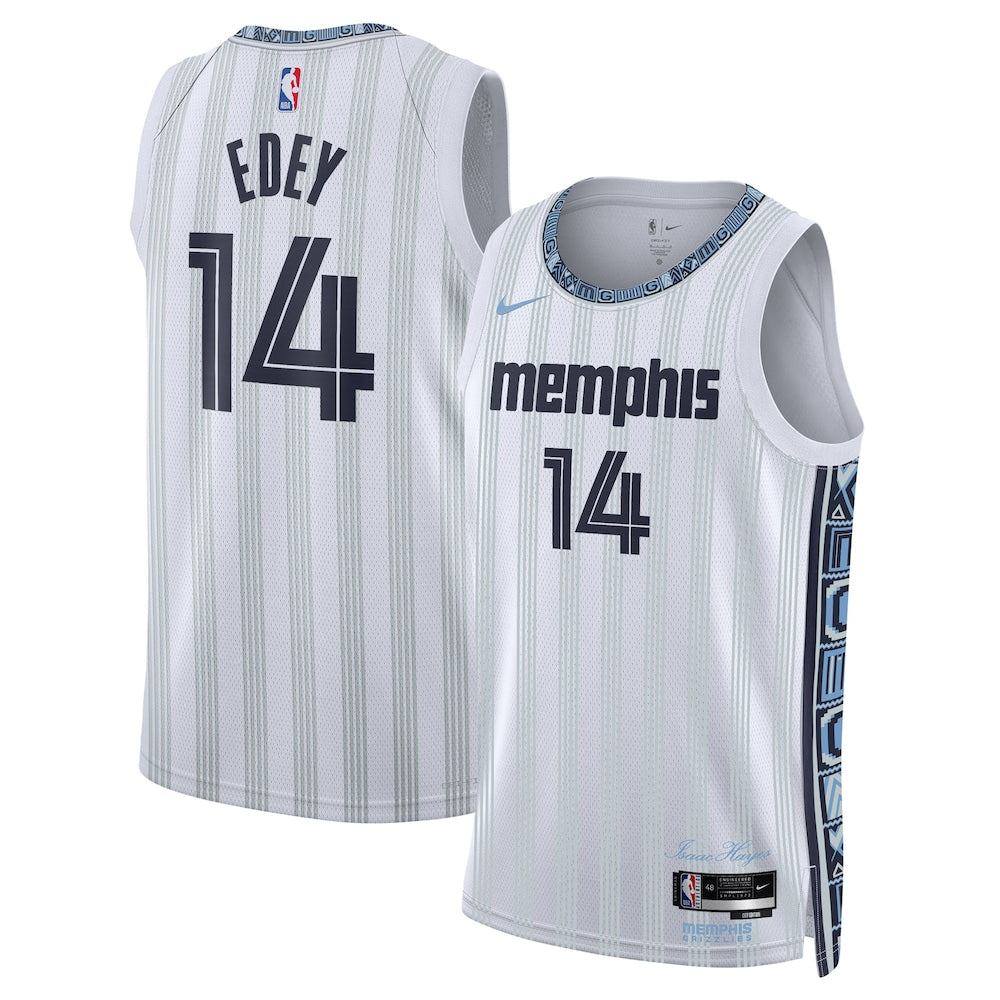 Memphis Grizzlies Zach Edey NBA jersey front view