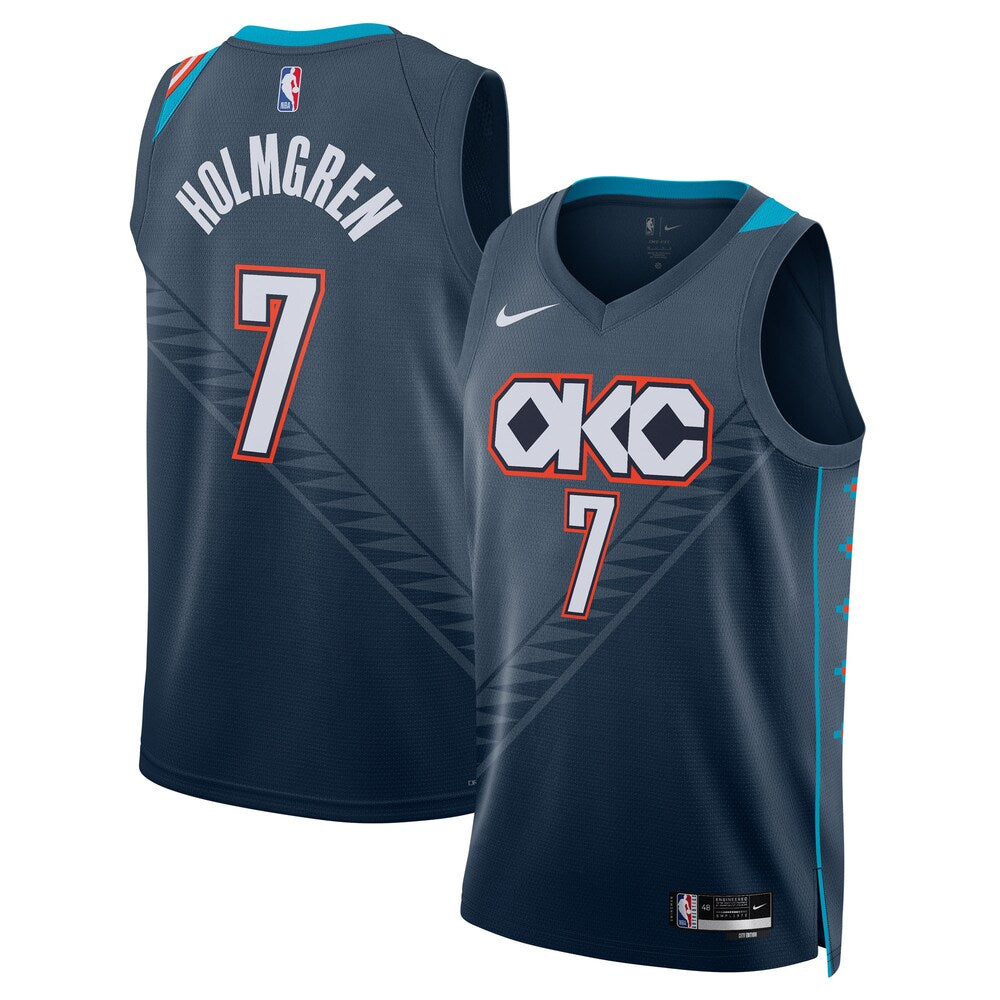 Oklahoma City Thunder Chet Holmgren NBA jersey front view