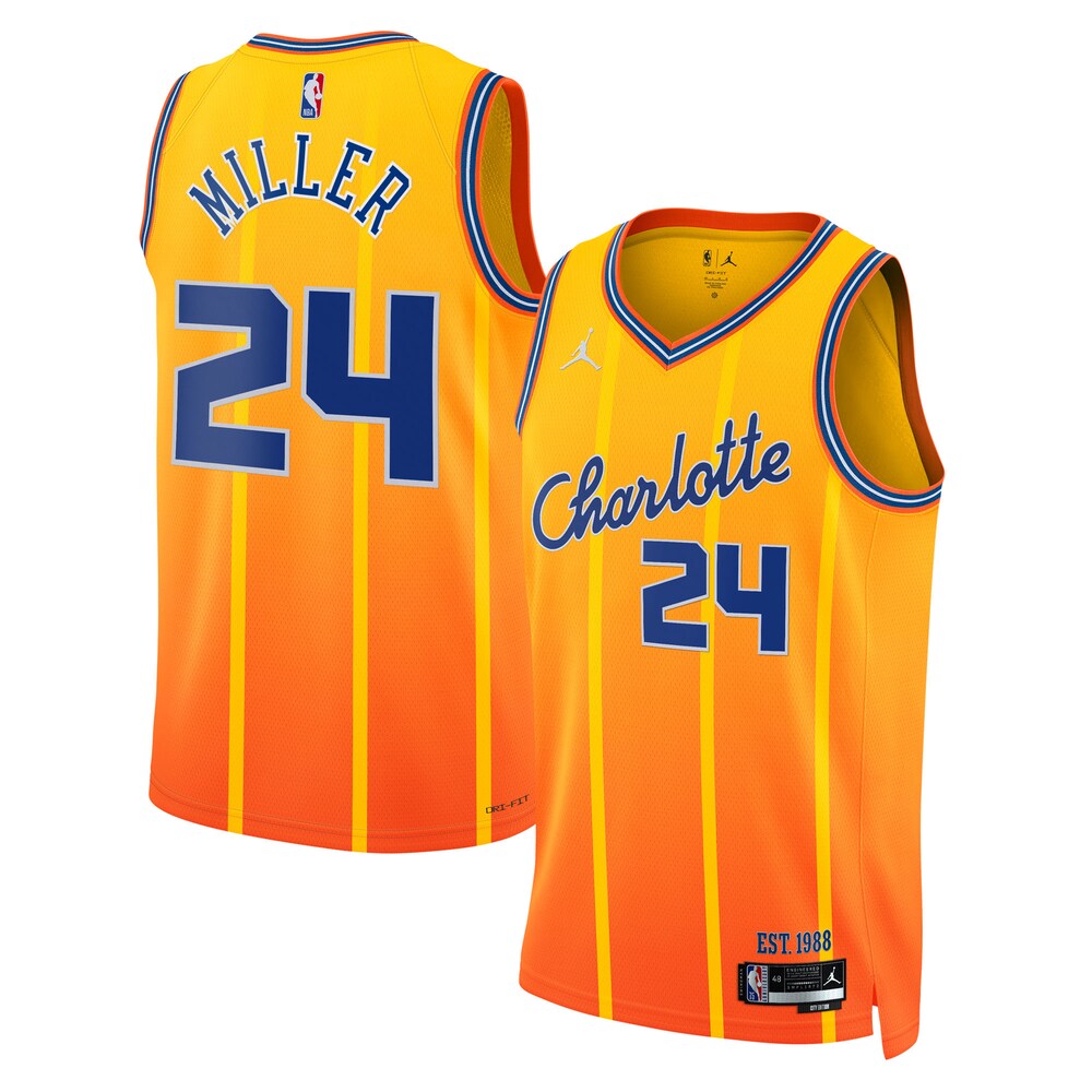 Charlotte Hornets Brandon Miller NBA jersey front view